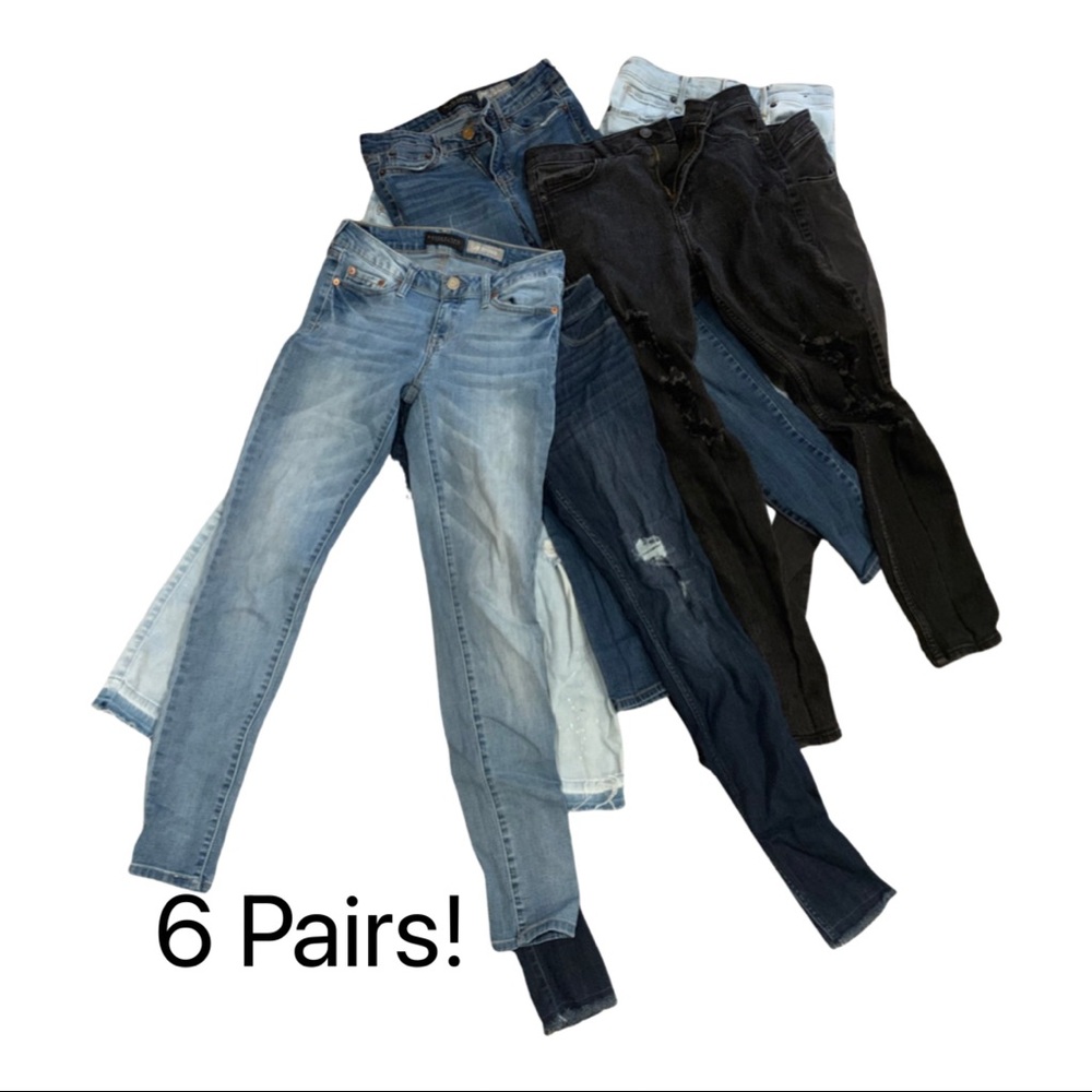 6 pair of JEANS